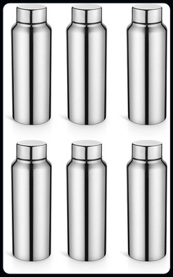 Trendblend 1000 ml Steel Bottle(Pack of 6, Silver)
