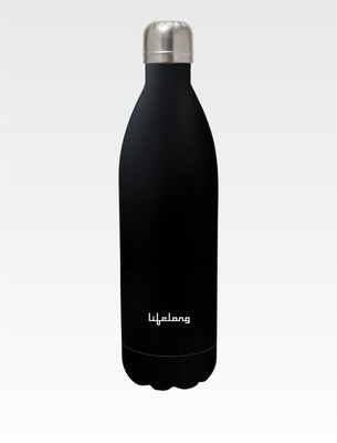 Lifelong 1000 ml Steel Bottle(Pack of 1, Black)