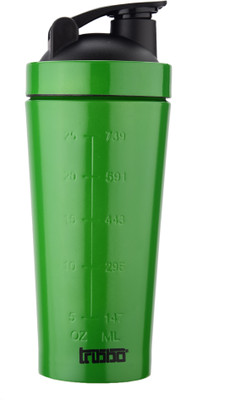 tribbo 750 ml Steel Shaker(Pack of 1, Green)