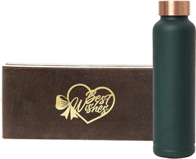 INTERNATIONAL GIFT 1000 ml Copper Bottle(Pack of 1, Green)