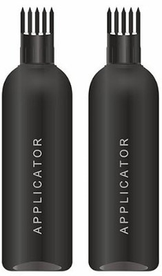 EverGlam 200 ml PET Spray Bottle(Pack of 2, Black)