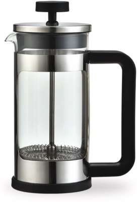 DAY HORECA HS French Press Coffee Maker - Silver 350 ml Bottle(Pack of 1, Silver, Glass)