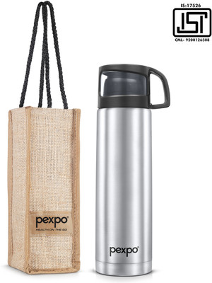 pexpo 1000 ml Steel Flask(Pack of 1, Silver)
