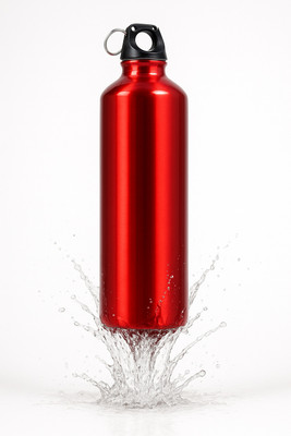 Krishna Steels 1000 ml Steel Sipper(Pack of 3, Red)