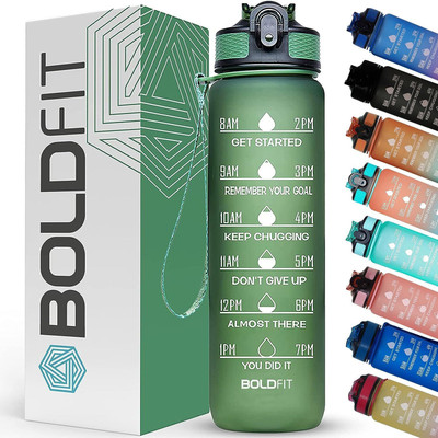 BOLDFIT 1000 ml Plastic Shaker(Pack of 1, Green)