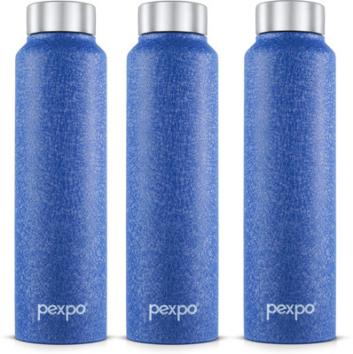 pexpo 950 ml Steel Bottle(Pack of 3, Blue)