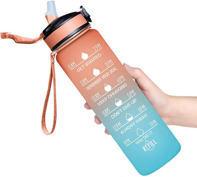 Remang 1000 ml Tritan Sipper(Pack of 1, Orange)