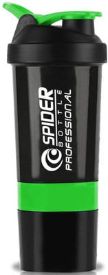 Great More 500 ml Plastic Shaker(Pack of 1, Green)