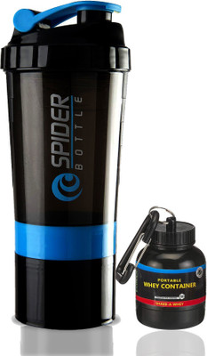 TRUE INDIAN 500 ml Plastic Shaker(Pack of 2, Blue)