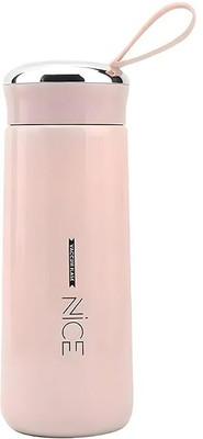 ENTERMM NICE Water Bottle 400 ml Flask(Pack of 1, Pink, Plastic)