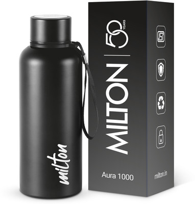 MILTON 725 ml Stainless Steel Flask(Pack of 1, Black)