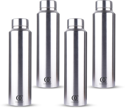 Omichef 1000 ml Steel Bottle(Pack of 4, Silver)