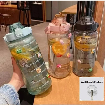fithem 2000.9 ml Plastic Bottle(Pack of 1, Multicolor)