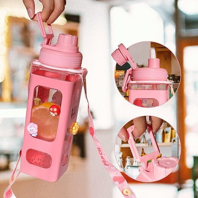 MANIBAM IMPEX 700 ml Plastic Sipper(Pack of 1, Pink)