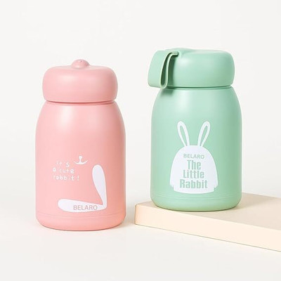 HomiQ 330 ml Glass Bottle(Pack of 2, Multicolor)