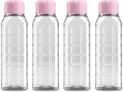 KOLORR 500 ml Plastic Bottle(Pack of 4, Clear, Pink)