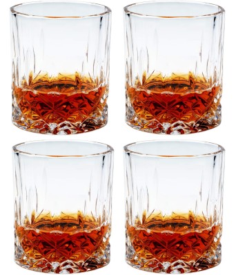 AFAST (Pack of 4) E_FNGlass-P4 Glass Set Whisky Glass(200 ml, Glass, Clear)