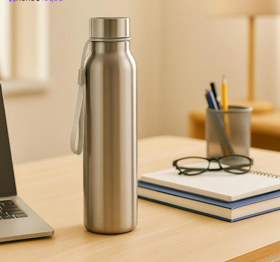 PRILS 1000 ml Stainless Steel Bottle(Pack of 1, Silver)