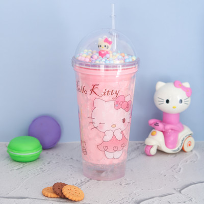 The Procure Store 550 ml Plastic Sipper(Pack of 1, Pink)