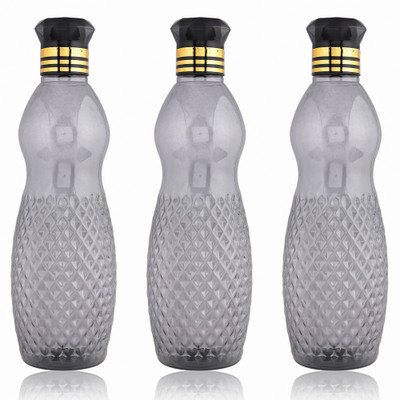 KUBER INDUSTRIES 1000 ml Plastic Bottle(Pack of 3, Black)