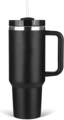 Geashna 1200 ml Steel Flask(Pack of 1, Black)