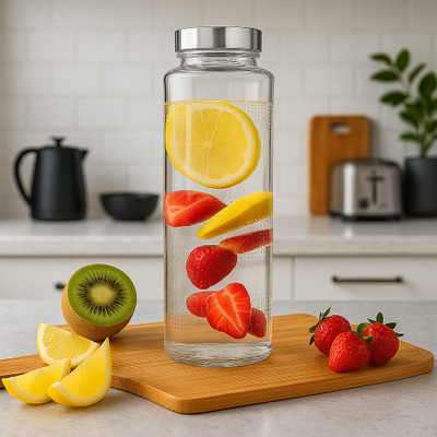 Ckenterprise 750 ml Glass Bottle(Pack of 1, Clear)