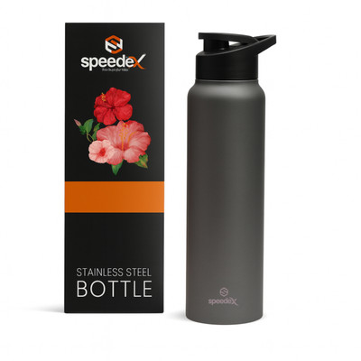 SPEEDEX 1000 ml Steel Sipper(Pack of 1, Grey)