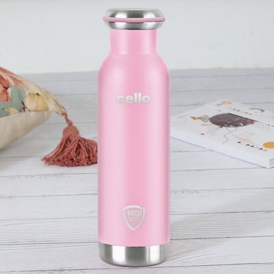 cello 900 ml Steel Flask(Pack of 1, Pink)