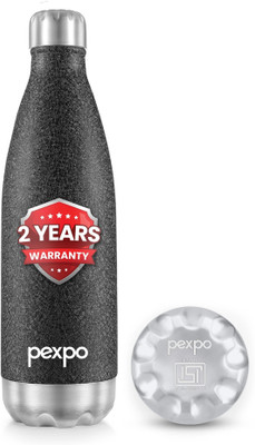 pexpo 750 ml Steel Flask(Pack of 1, Black)