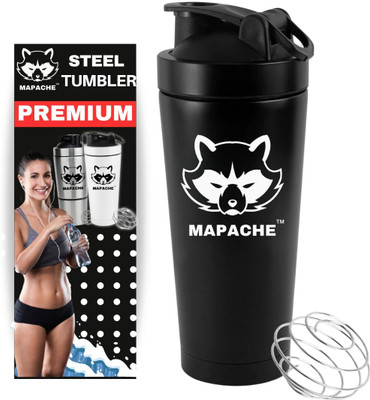 MAPACHE 750 ml Plastic Shaker(Pack of 1, Black)
