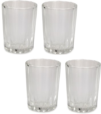AFAST (Pack of 4) E_GGlass- E4 Glass Set Water/Juice Glass(175 ml, Glass, Clear)