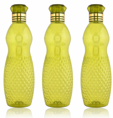 KUBER INDUSTRIES 1000 ml Plastic Bottle(Pack of 3, Green)