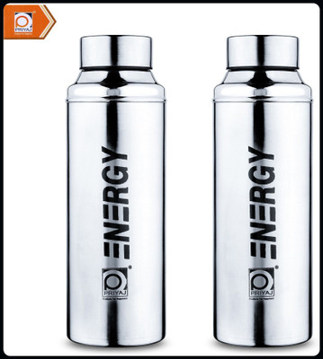 Trendblend 400 ml Steel Bottle(Pack of 2, Silver)