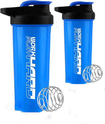 TRUE INDIAN 700 ml Plastic Shaker(Pack of 2, Blue)