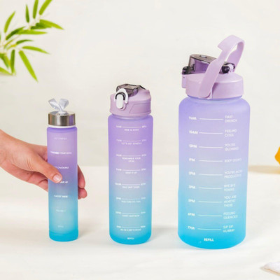 PeakBazaar 3200 ml Plastic Bottle(Pack of 3, Multicolor)