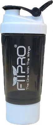 FitPro 500 ml Plastic Shaker(Pack of 1, Black)