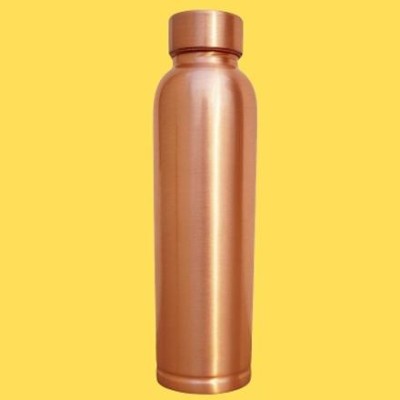 Finner Pure Copper Water Bottle Jointless Yoga Special | 1000 ml Bottle(Pack of 1, Brown, Copper)