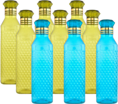KUBER INDUSTRIES 1000 ml Plastic Bottle(Pack of 9, Multicolor)