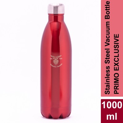 EAGLE Primo Exclusive Stainless Steel Vacuum Double Wall Hot & Cold Bottle 1000 ml Flask(Pack of 1, Red, Steel)