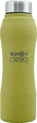 Krozon 750 ml Stainless Steel Bottle(Pack of 1, Yellow)