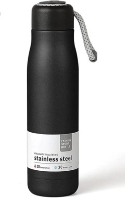 DEASKO 550 ml Steel Bottle(Pack of 1, Black)