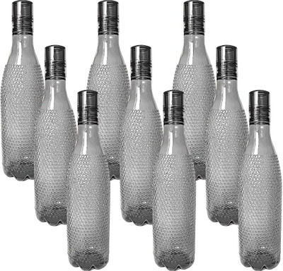 3D METRO SUPER STORE 1000 ml PET Bottle(Pack of 9, Black)