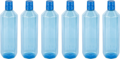 Pearlpet Gemini 1000 ml Bottle(Pack of 6, Blue, PET)
