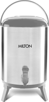 MILTON 10000 ml Steel Flask(Pack of 1, Silver, Steel/Chrome)