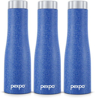 pexpo 970 ml Steel Bottle(Pack of 3, Blue)