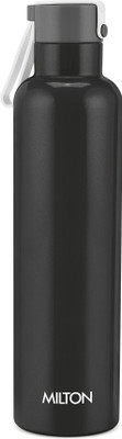 MILTON 880 ml Steel Flask(Pack of 1, Black)