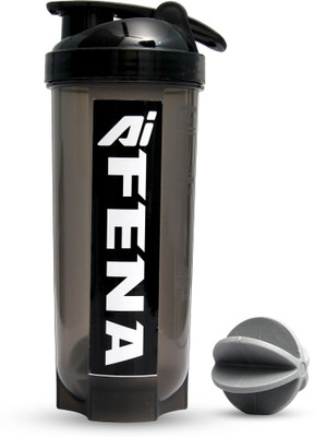 Fena 500 ml Plastic Shaker(Pack of 1, Black)