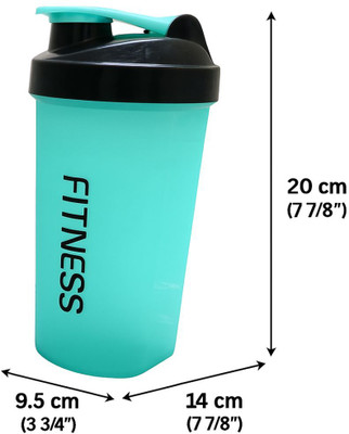 FATNESS 700 ml Plastic Shaker(Pack of 1, Red, Light Blue)