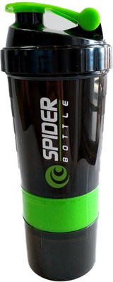 G And Sons 500 ml Plastic Shaker(Pack of 1, Green, Black)