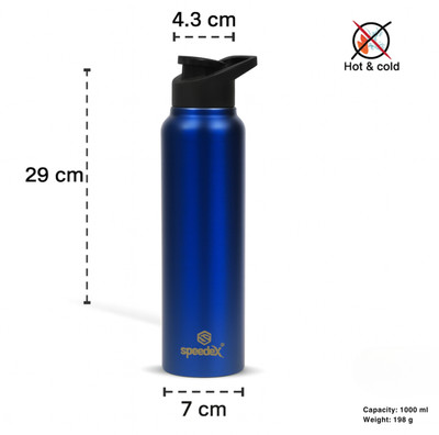SPEEDEX 1000 ml Steel Bottle(Pack of 3, Blue)
